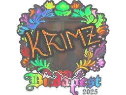 Sticker | KRIMZ (Holo) | Budapest 2025