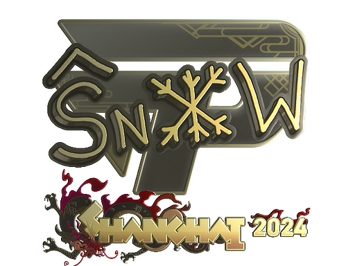 Sticker | snow (Gold) | Shanghai 2024