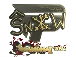 Sticker | snow (Gold) | Shanghai 2024