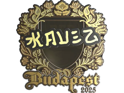 Sticker | kauez (Gold) | Budapest 2025