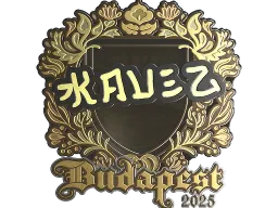 Sticker | kauez (Gold) | Budapest 2025