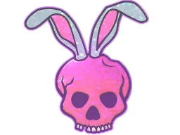 Sticker | Skull Bunny (Glitter)