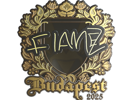 Sticker | FlameZ (Gold) | Budapest 2025