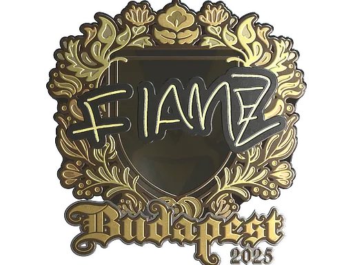 Sticker | FlameZ (Gold) | Budapest 2025