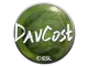 Sticker | DavCost | Katowice 2019 CS2 skin