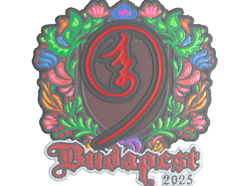 Sticker | nin9 (Embroidered) | Budapest 2025