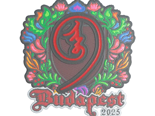 Sticker | nin9 (Embroidered) | Budapest 2025