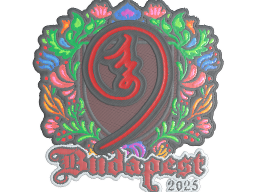 Sticker | nin9 (Embroidered) | Budapest 2025