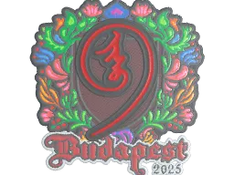 Sticker | nin9 (Embroidered) | Budapest 2025