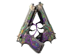 StatTrak™ Dual Berettas | Flora Carnivora (Battle-Scarred)