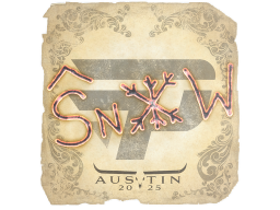 Sticker | snow | Austin 2025