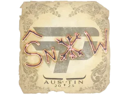 Sticker | snow | Austin 2025