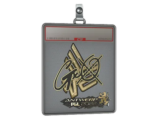 Sticker Slab | gxx- (Gold) | Antwerp 2022