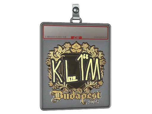 Sticker Slab | kl1m (Gold) | Budapest 2025