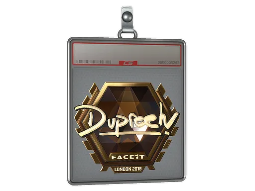 Sticker Slab | dupreeh (Gold) | London 2018