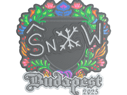 Sticker | snow (Embroidered) | Budapest 2025