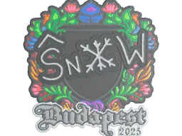 Sticker | snow (Embroidered) | Budapest 2025