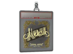 Sticker Slab | Aleksib (Gold) | Austin 2025