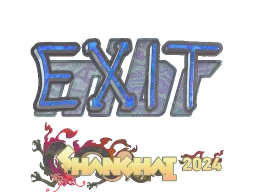 Sticker | exit (Holo) | Shanghai 2024