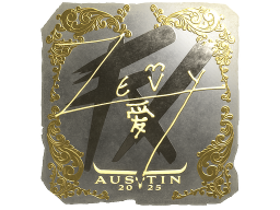 Sticker | zevy (Gold) | Austin 2025
