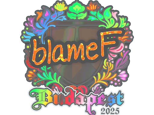 Sticker | blameF (Holo) | Budapest 2025
