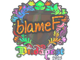Sticker | blameF (Holo) | Budapest 2025