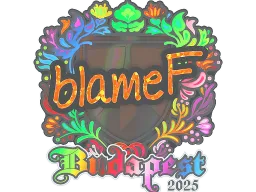 Sticker | blameF (Holo) | Budapest 2025