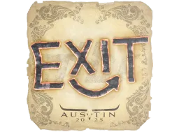 Sticker | exit | Austin 2025