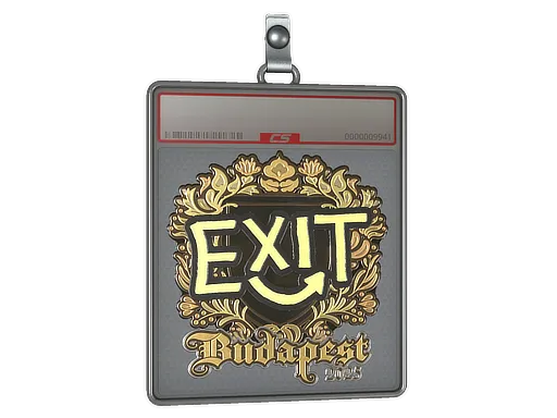 Sticker Slab | exit (Gold) | Budapest 2025