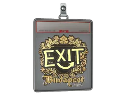 Sticker Slab | exit (Gold) | Budapest 2025
