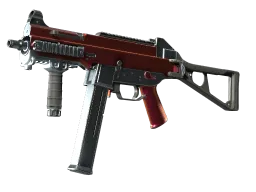 UMP-45 | Crimson Foil (Well-Worn)