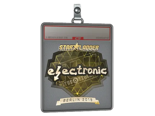 Sticker Slab | electronic (Gold) | Berlin 2019