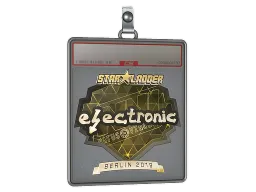 Sticker Slab | electronic (Gold) | Berlin 2019