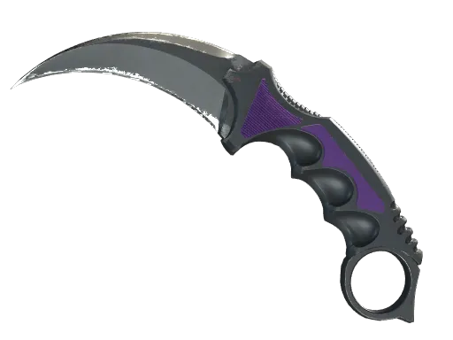 ★ StatTrak™ Karambit | Ultraviolet (Well-Worn)