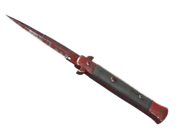 ★ StatTrak™ Stiletto Knife | Crimson Web (Battle-Scarred)