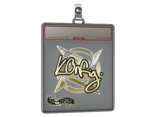 Sticker Slab | k0nfig (Gold) | Paris 2023