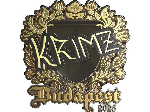 Sticker | KRIMZ (Gold) | Budapest 2025