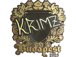 Sticker | KRIMZ (Gold) | Budapest 2025