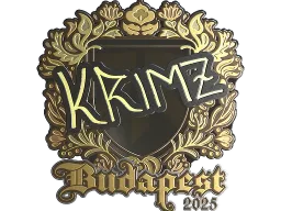 Sticker | KRIMZ (Gold) | Budapest 2025