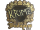 Sticker | KRIMZ (Gold) | Budapest 2025