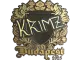 Sticker | KRIMZ (Gold) | Budapest 2025 CS2 skin