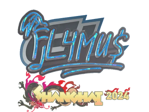 Sticker | FL4MUS (Glitter) | Shanghai 2024