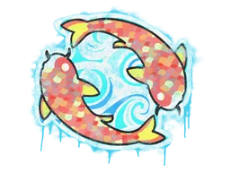 Sealed Graffiti | Twin Koi