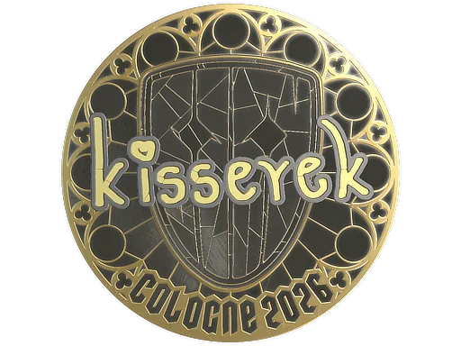 Sticker | kisserek (Gold) | Cologne 2026