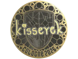 Sticker | kisserek (Gold) | Cologne 2026