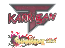 Sticker | karrigan (Glitter) | Shanghai 2024