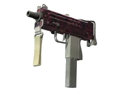 MAC-10 | Red Filigree (Field-Tested)