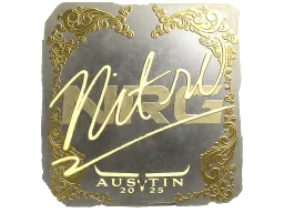 Sticker | nitr0 (Gold) | Austin 2025