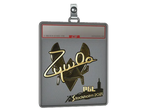 Sticker Slab | ZywOo (Gold) | Stockholm 2021