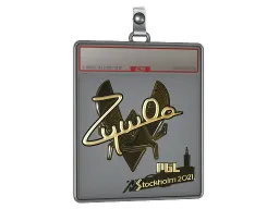 Sticker Slab | ZywOo (Gold) | Stockholm 2021
